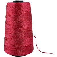Aakriti Viscose Rayon Art Silk Thread Yarn For Embroidery, Crochet, Knitting, Lace Trim, Jewellery Making, Bag Making - 1 Pcs, Light Red