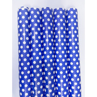 Gold Leaf Polka Dot Gift Sheets Wrapping Paper For Birthday Gift Books Kids Decoration (70.5X50.5Cm) Pack Of 10Sheets-Blue