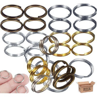 Diy Crafts 100 Pcs, 4-15Mm Mix Colour Sizes, 4-15Mm Mix Sizes Jump Ring Connector 4 Style Fashion Split Double Loops Open Key Chains Small Split Jump (100 Pcs, 4-15Mm Mix Colour Sizes)