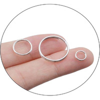 Diy Crafts 19 Pcs, Mix Silver, 6/10/15Mm Double Loop Jump Rings Small Key Chain Rings Round Metal Split Rings For Keys Organization And Craft Making, (19 Pcs, Mix Silver)