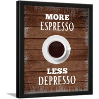 Chaka Chaundh - Coffee Quotes Wall Frames - Coffee Frames For Cafe - Coffee Frames For Wall And Kitchen - Coffee Posters For Wall With Frame - (14 X 11 Inches) (Spresso Coffee Vintage -1)