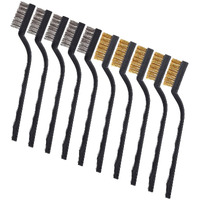 Diy Crafts Design No # 1, Pack Of 3 Pcs, Mini Wire Brush Set Steel Brass Nylon Cleaning Polishing For (Design No # 1, Pack Of 3 Pcs)