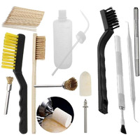 Diy Crafts Design No # 4, Brushes & Needles, Carb Carburetor Cleaner Cleaning Brushes Kit, Small Wire Brush - 20 Needles + (Design No # 4, Brushes & Needles)