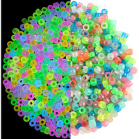 Sannidhi 100Pcs Bracelet Making Spacer Beads 9 Colors Spacer Beads Luminous Beads For Diy Crafting Glow In The Dark Diy Bulk Spacer Beads For Jewellery Making