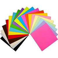 Eclet 5.5 X 5.5 Neon Origami Paper Pack Of 100 Sheets (10 Sheet X 10 Color)Fluorescent Color Both Side Coloured For Origami, Scrapbooking, Project Work