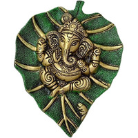 Gj Wall Hanging Showpiece For Home Decor, Standard, Metal, (14 X 18) Cm, Green