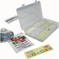 Diy Crafts 1, Unassorted White Pearls Round Shape Moti Beads For Jewellery Making, Art Crafts Work Necklace Bracelet Earring Making Diy 1St Image Contain Box(1)