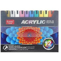 Wagela Acrylic Markers Pens, Colors Premium Waterproof Permanent Paint Art Marker Medium Pen Set For Rock Painting,Diy Craft (24)