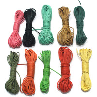 Beadsnfashion Jewellery Making Cotton Cord 1 Mm Diy Combo, 10 Colors