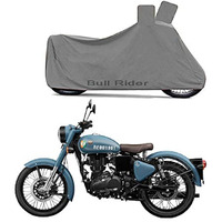 Bull Rider 2 Wheeler Bike Cover For Royal Enfield Classic 350 (Grey)