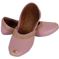 Dfr Women Juti | Mojari Jutti For Women | Ethnic Punjabi Shoe Belle For Girls, Color - Pink, Uk Size - 7
