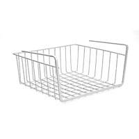 Go Hooked Upasna Works Steel Medium Undershelf Basket Space Saving Versatile Heavy Duty Sleek And Sturdy Efficient Compact And Durable Modern Robust Elegant Grey 12 Inch