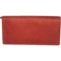 Brown Bear Long Wallets For Women, Rfid Technology Wallet For Women Stylish Pure German Nappa Leather Branded, Rfid Blocking Ladies Wallet For Girls, Mobile Hand Purse For Office, Casual, Party