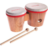 Music People Wooden Kids Bongo (Small) With Sticks Ideal For Children Activity/Group Play