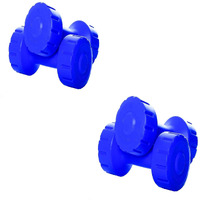 Bodyfit Women's & Men's 1Kg +2Kg Pair Of Pvc Dumbbells Weights Fitness Home Gym Exercise Barbell Dumbbell (3 Kg, Blue)