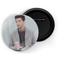 Dhcrafts Pin Badges K-Drama Korean Actor Multicolour Park Seo-Joon D7 Glossy Finish Design Pack Of 1