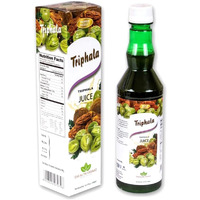Health Vedas Triphala Juice -Amla Harad Baheda - Digestion, Immunity & Hair - Vegetarian, Zero Added Sugar 500Ml