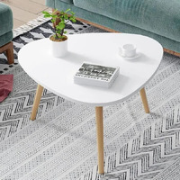 Tree House Nesting Triangle End Coffee Tables Nightstand Modern Furniture For Home Office Living Room Nest White Table (White)