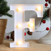 Satyam Kraft 1 Piece White Led Marquee Lights & Alphabet F Aesthetic Home & Party Dcor For Valentines Day, Diwali, Weddings, Birthdays,Led Lighting For Living Room And Special Events (F)