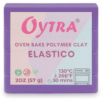 Oytra 57G Polymer Oven Bake Clay For Jewelry Making Elastico Series (Lavender Purple)