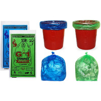 G 1 Disposable Garbage/Dustbin Bags | Medium Size (Multicolour)