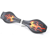 Eyesign Waveboard Skateboard With Carry Bag, With 80Mm Illuminating Pu Wheels 34 Inch X 9 Inchskateboard (Skateboard)