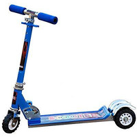 Plutofit Foldable 3 Wheel Kids Scooter Tricycle Heavy Duty Skate Scooter, Blue