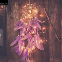 Grab Classy Cotton Dream Catcher (4.7 X 13.8 Inch, Purple)