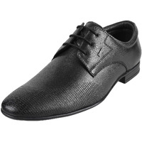 Mochi Men's Black Formal Stitch Detail Textured Stylish Lace Up Shoes Uk/7 Eu/41 (19-6617)