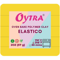 Oytra 57G Polymer Oven Bake Clay For Jewelry Making Elastico Series (Yellow)
