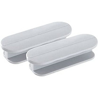 Dhvsam Adhesive Cabinet Handles, Self-Stick Instant Cabinet Handles Alloy No Drilling Push Pull Handles Helper For Kitchen Cabinet Drawer Window Sliding Closet (Grey, 2 Pcs)