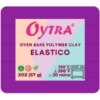 Oytra 57G Polymer Oven Bake Clay For Jewelry Making Elastico Series (Violet)