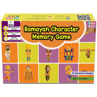 Zooplay India Ramayan Character Memory Card Game Flashcards -Pack Of 26 I Kids Learning Ramayana With Fun I Game For Boys And Girls I