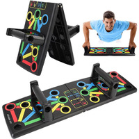 Arainfit Push Up Board Foldable 14 In 1 Press Up Boards Fitness Workout Train Gym Muscle Strength Push-Up Stand Muscles Exercise Pushups Training Portable Pushup Equipment For Men Women Home Workouts