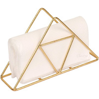 Classyo Metal Tissue Holder For Dining Table, Tissue Paper Holder, Dining Table Accessories For Home, Tissue Stand For Dining Table Decorative Items- Napkin Holder (Gold)