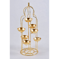 Toyxe Diya Stand For Home Decoration | T Light Holder Candle Stand | Diwali Decoration Item | Metal Depak Stand