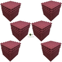 Ygm Acoustic Foams (Set Of 72) Pyramid Soundproofing Studio Acoustic Foam 1'X1, 2 Inches (Coffee)