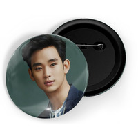 Dhcrafts Pin Badges K-Drama Korean Actor Multicolour Kim Soo-Hyun D8 Glossy Finish Design Pack Of 1