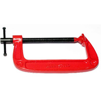 Aasons Cast Iron C Clamp/G Clamp With Sliding T-Bar Handle Adjustable Clamps For Diy, Carpentry, Woodworking, Building, Etc L Length : 6 Inch (Pack Of 1)