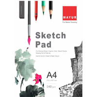 Dsr A4 Sketch Books 50 Sheets Set Of 1 (140 Gsm Sheet)