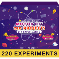 Science & Fun 220 Experiments Motor Kit - Science & Fun Robotics Electronics Diy Science Activity Kit