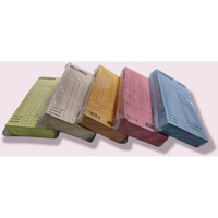 Nssp Attendance Card For Daily Payroll Wages Attendance Record Mix Colors -(Small Size)-Pack Of 50 Pices