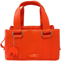 Mandava Women's Pu Leather Mini Handbag, Top Handle Small Satchel Bag For Ladies (Orange)