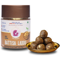 Maa Mitahara - Battisa Laddu For After Preganancy Food (200G)| Contains Dry Fruit And Jaggery | Strengthen Bones, Improves Immunity | Vegan, Gluten Free Laddo | After Delivery Food | Postpartum Laddo