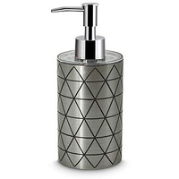 Freelance Miami Polystyrene Soap Dispenser, Shower Lotion, Gel, Conditioner, Liquid Shampoo Pump (Silver)