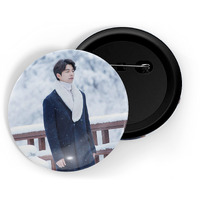 Dhcrafts Pin Badges K-Drama Korean Actor Multicolour Gong Yoo D8 Glossy Finish Design Pack Of 1