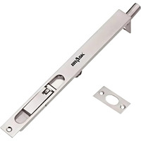 Brask Brass Flush Tower Bolt 12 Inches (300 Mm) With Screws | Concealed Tower Bolt 12" (Silver Satin, 1)