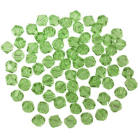 Embroiderymaterial Crystal Paradise Green Beads For Jewellery Making, Bracelet Making, Craft, Bag Making, Embroidery, Embellishment, Toran Making, Pusalu Making (Paradise Green, 288 Pieces)