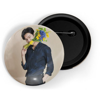Dhcrafts Pin Badges K-Drama Korean Actor Multicolour Lee Min-Ho D10 Glossy Finish Design Pack Of 1