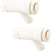 Ruhe Push Cock Ptmt Tap | Pvc/Plastic Push Cock Ptmt/Tap For Bathroom & Kitchen | (Set Of 2)